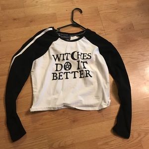 Black Craft Cult long sleeve crop top